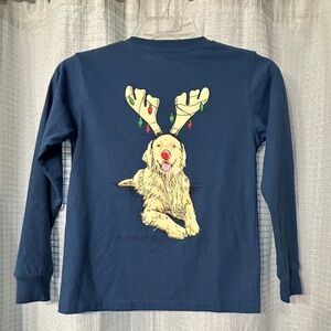 Boys Golden Christmas Long Sleeve Tee